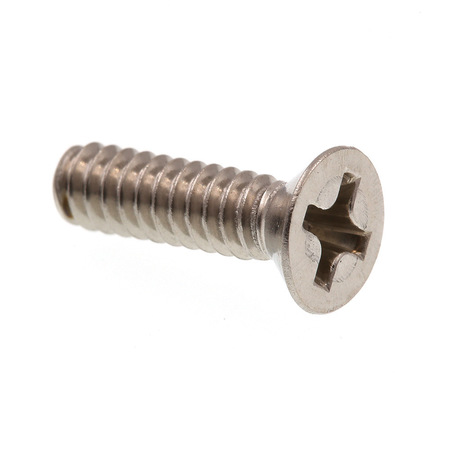 PRIME-LINE Machine Screw, Flat Head, Phillip Drive #6-32 X 1/2in Grade 18-8 Stainless Steel 100PK 9000531